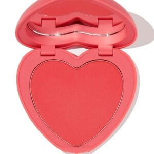 Colourpop Heart Shaped Pressed Blush In 4ever Yours- Warm Coral Red